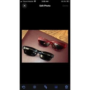 Mens Aviator Sunglasses Lot 2 Pair Red & Black Set Brands Surf n Sport & Tribal